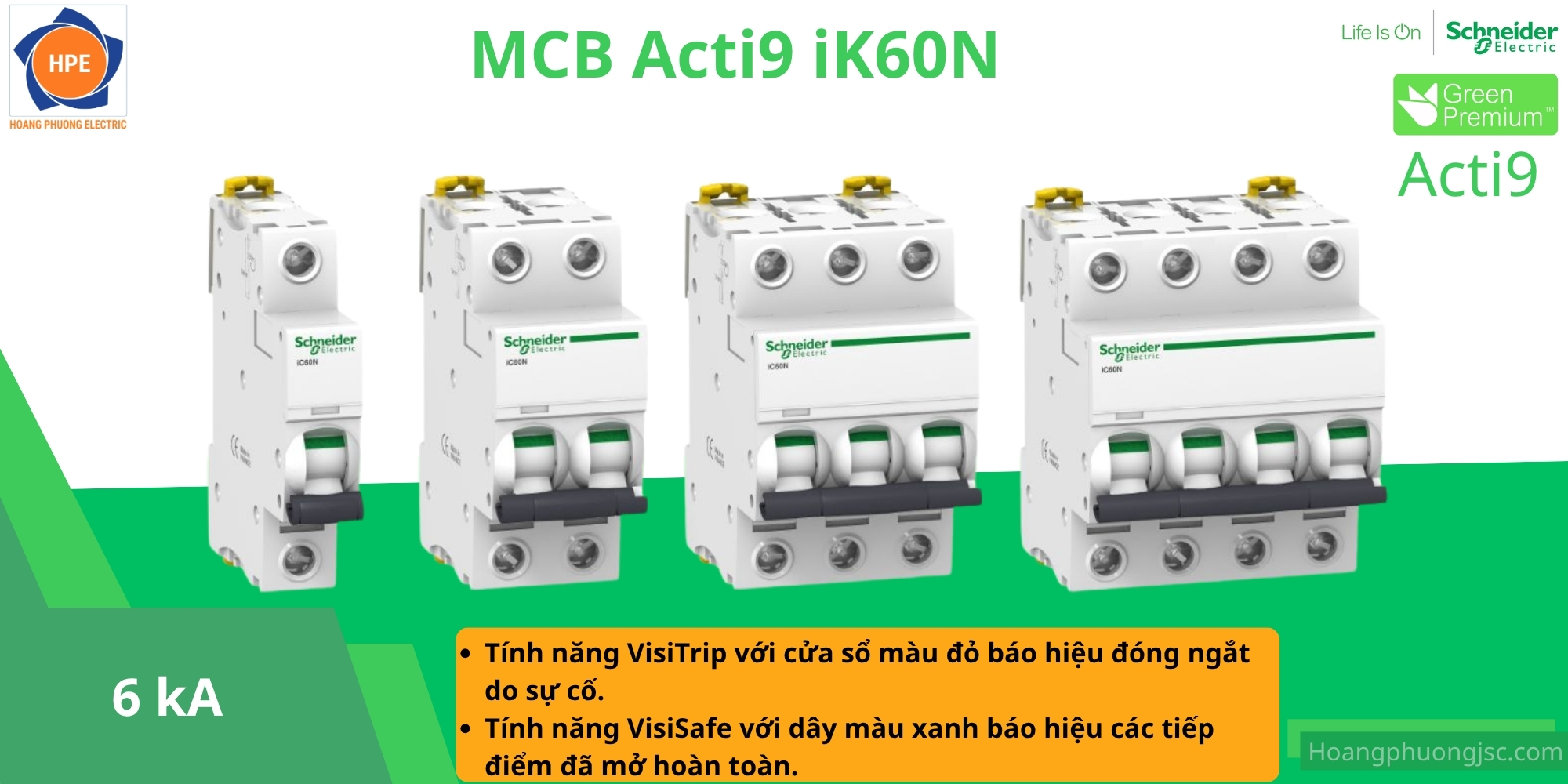 MCB Acti9 iK60N Schneider