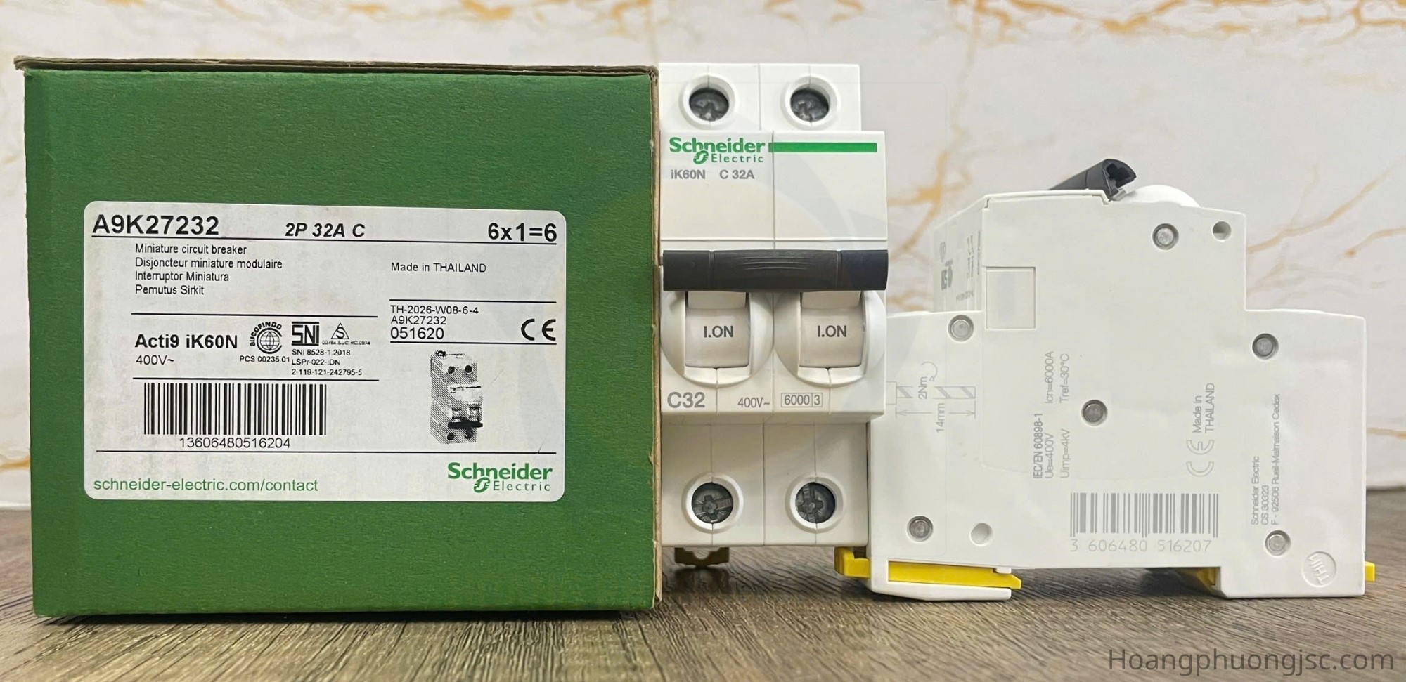 Hình ảnh thực tế MCB Acti9 iK60N A9K27232 Schneider