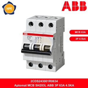 Aptomat ABB 3P 63A 4.5kA