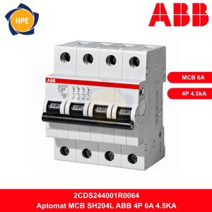 Aptomat ABB 4P 6A 4.5kA