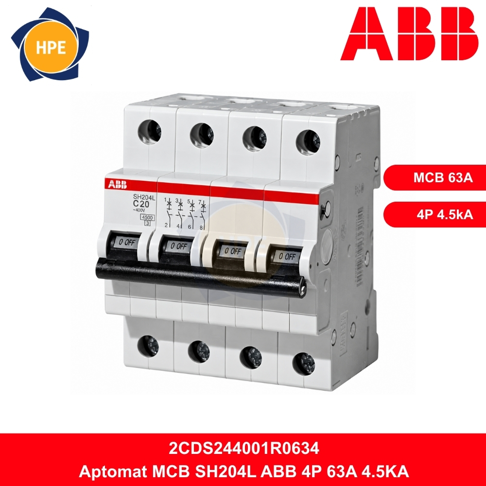 Aptomat ABB 4P 63A 4.5kA