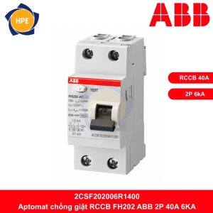 Aptomat chống giật RCCB ABB 2P 40A 6kA