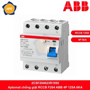 Aptomat chống giật RCCB ABB 4P 125A 6kA