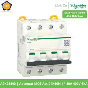 A9K24440 Aptomat MCB Acti9 iK60N 4P 40A 400V 6kA