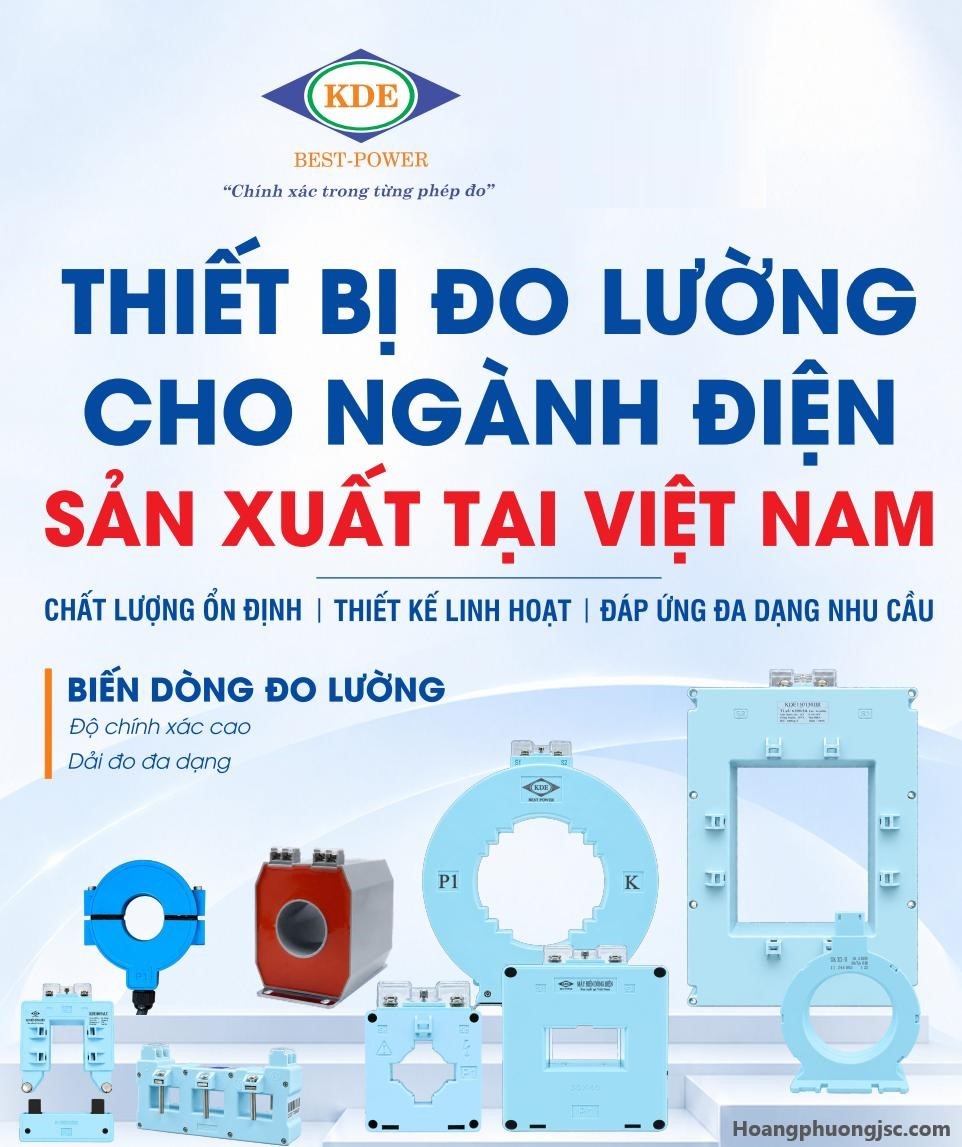 Biến dòng KDE là thương hiệu thiết bị điện hạ thế chất lượng cao sản xuất tại Việt Nam (hãng KDE Electric), chuyên dùng cho các ứng dụng đo lường, bảo vệ và giám sát hệ thống điện công nghiệp.