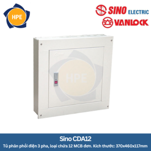 Tủ Phân Phối 3 Pha Dùng Chứa MCB CDA12 Sino