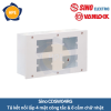 Tủ điện kết nối lắp 4 mặt công tắc ổ cắm chữ nhật CDSW04RG Sino