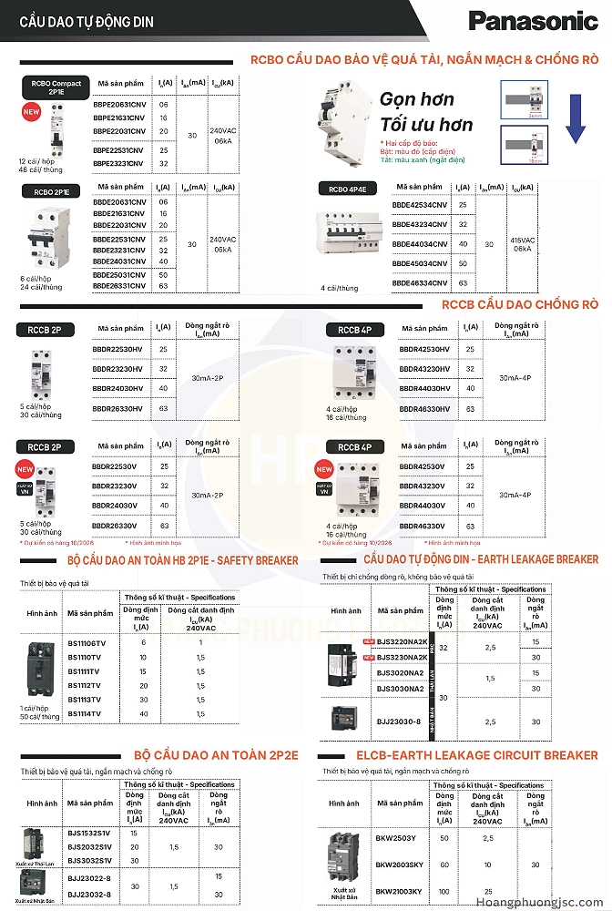 Cầu dao tự động Panasonic