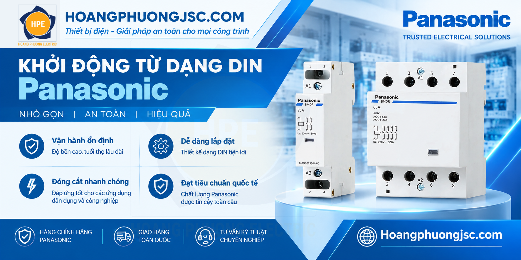 Khởi động từ dạng DIN Panasonic