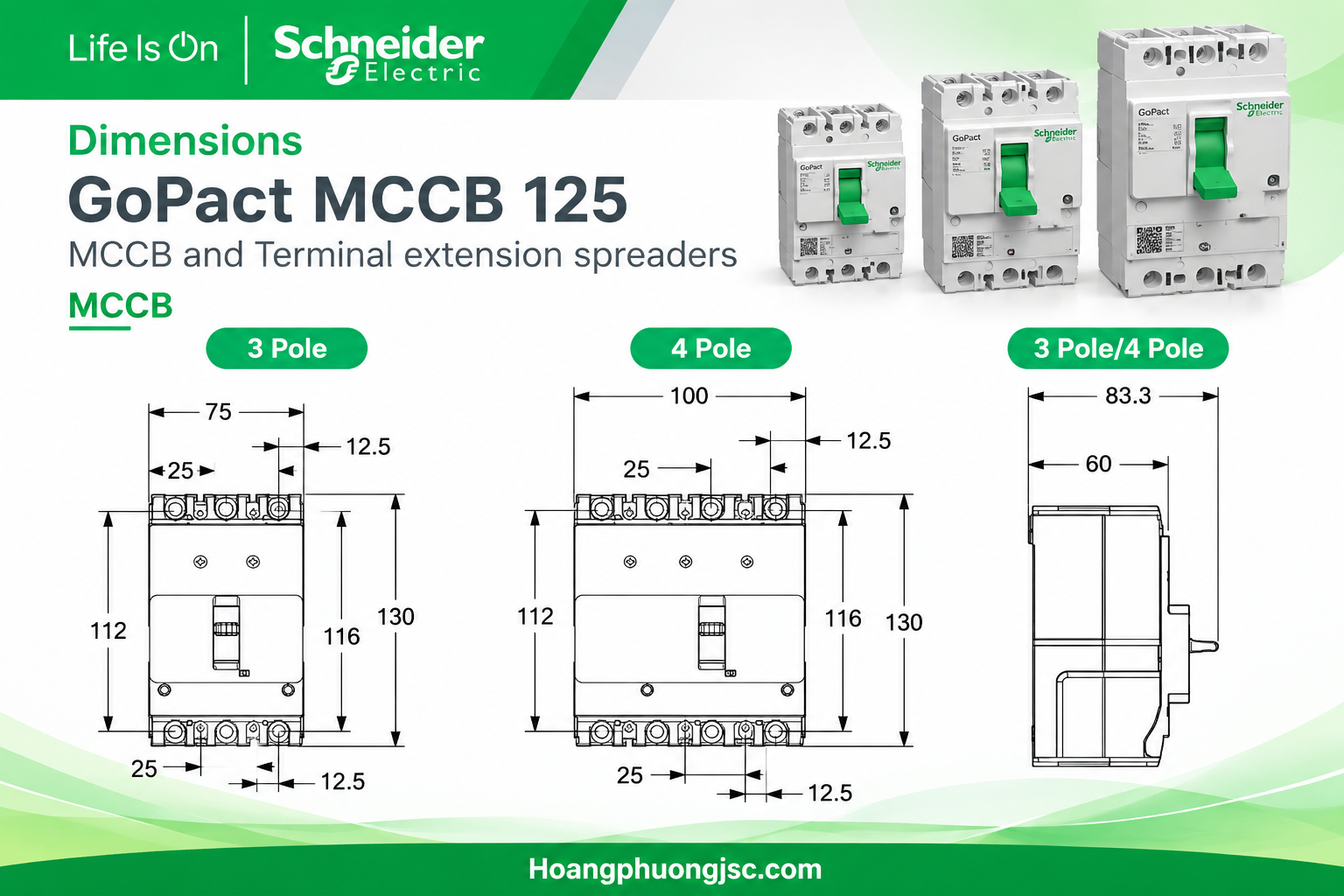 MCCB Gopact 125 Schneider