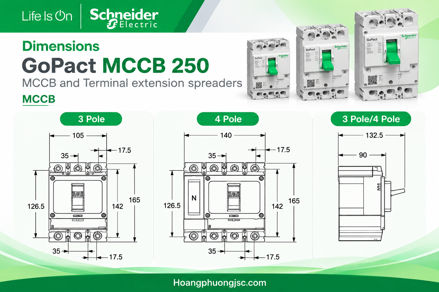 MCCB Gopact 250 Schneider