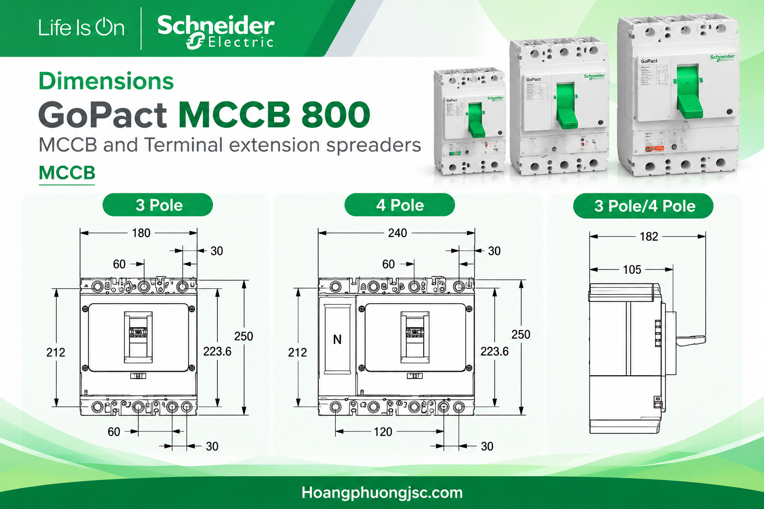 MCCB Gopact 800 Schneider