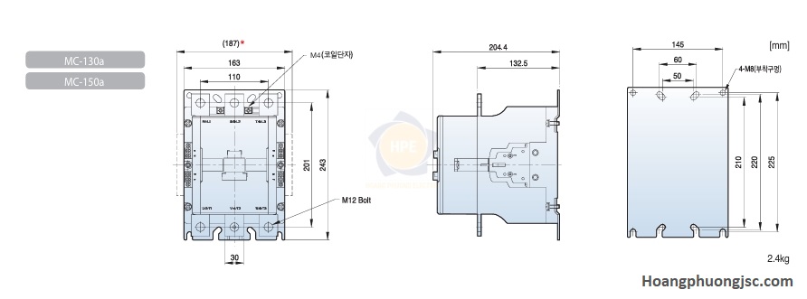 Kích thước mc-130a