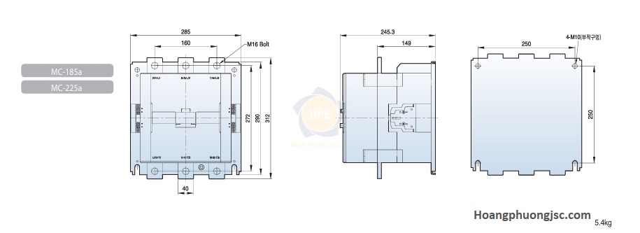 Kích thước mc-185a