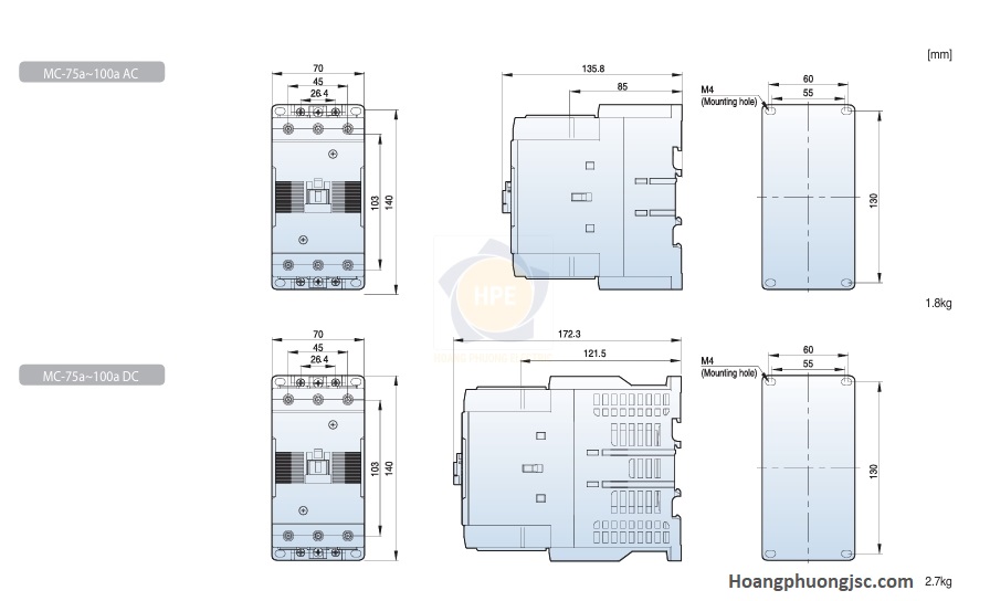 Kích thước mc-75a