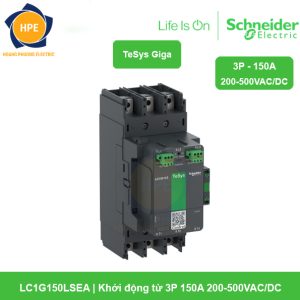 LC1G150LSEA Schneider - Khởi động từ 3P 150A 200-500VAC/DC