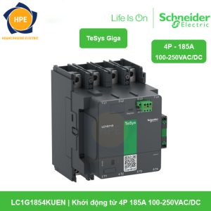 LC1G1854KUEN Schneider - Khởi động từ 4P 185A 100-250VAC/DC