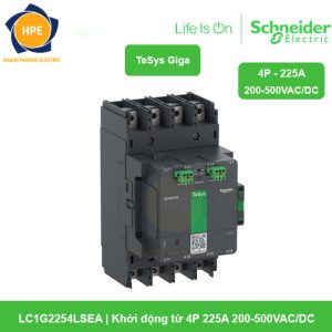 LC1G2254LSEA Schneider - Khởi động từ 4P 225A 200-500VAC/DC