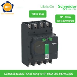 LC1G5004LSEA Schneider - Khởi động từ 4P 500A 200-500VAC/DC