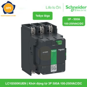 LC1G500KUEN Schneider - Khởi động từ 3P 500A 100-250VAC/DC