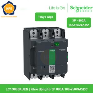 LC1G800KUEN Schneider - Khởi động từ 3P 800A 100-250VAC/DC