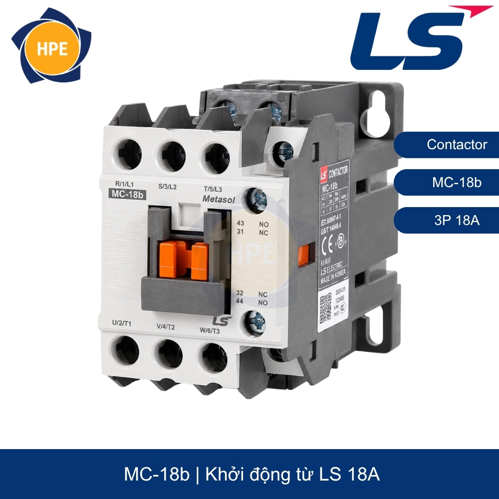 Contactor MC-18b 3P-18A 1NO+1NC