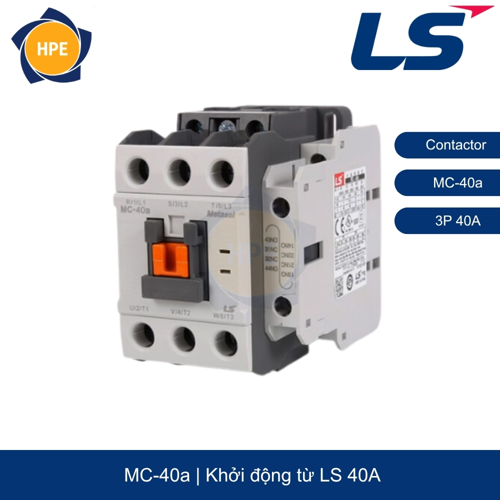 Contactor MC-40a 3P-40A 2NO+2NC