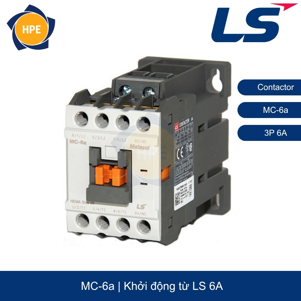 Contactor MC-6a 3P-6A 1NO