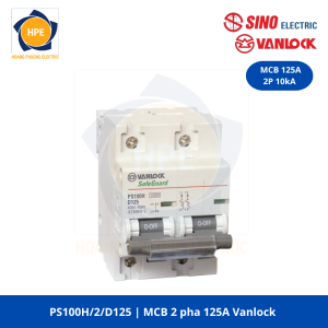 PS100H/2/D125 MCB 2P 125A Vanlock