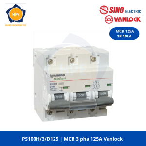 PS100H/3/D125 MCB 3P 125A Vanlock