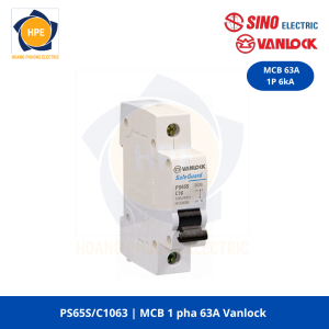 PS65S/C1063 MCB 1P 63A Vanlock