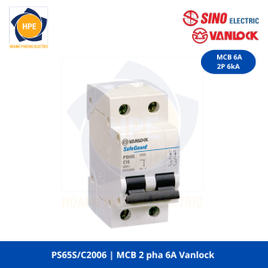 PS65S/C2006 MCB 2P 6A Vanlock