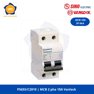 PS65S/C2010 MCB 2P 10A Vanlock