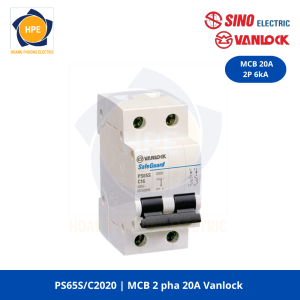 PS65S/C2020 MCB 2P 20A Vanlock