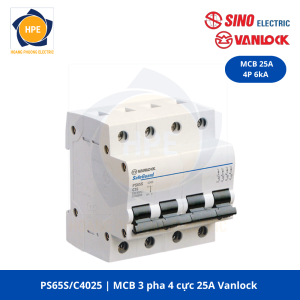 PS65S/C4025 MCB 4P 25A Vanlock