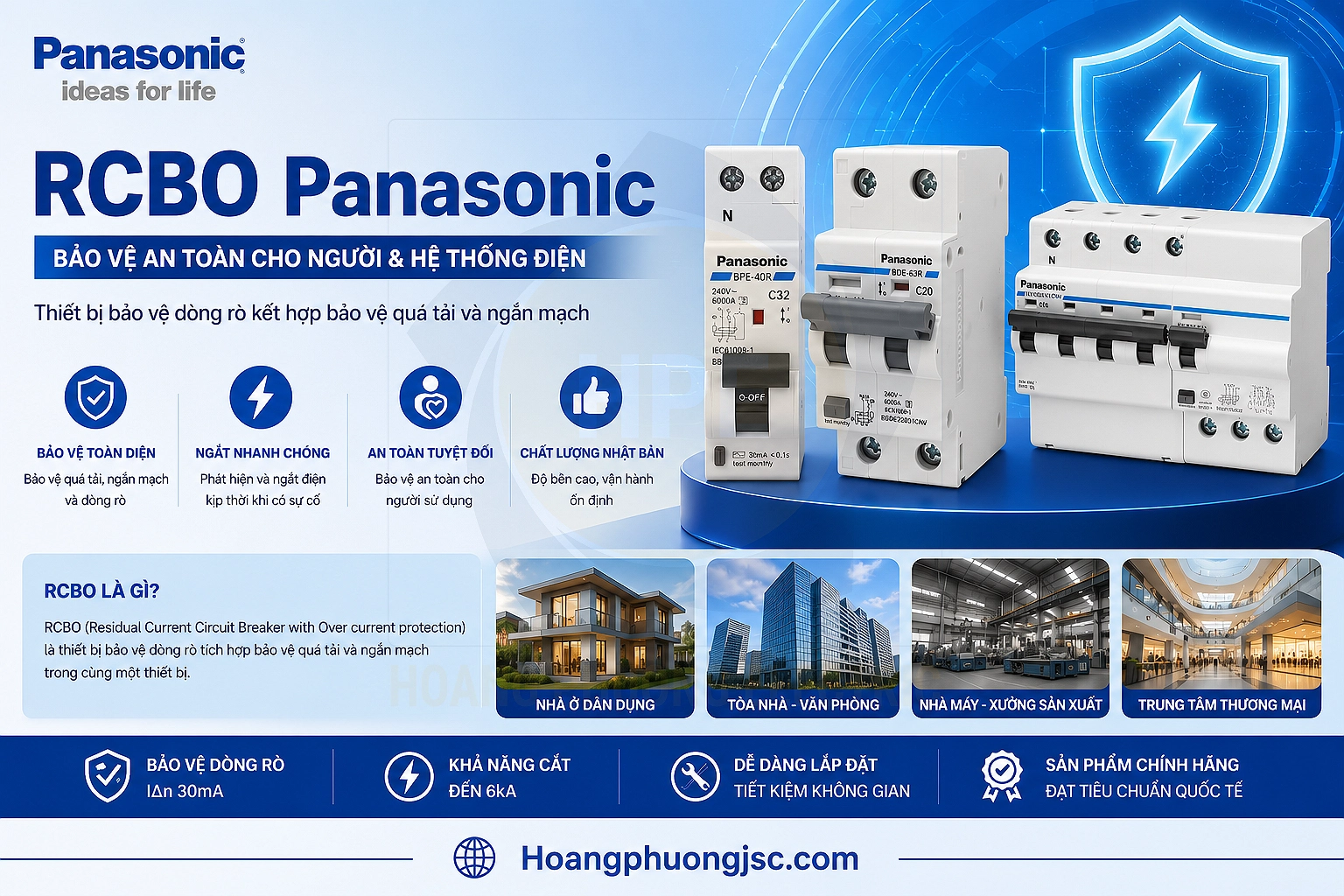 RCBO panasonic chính hãng