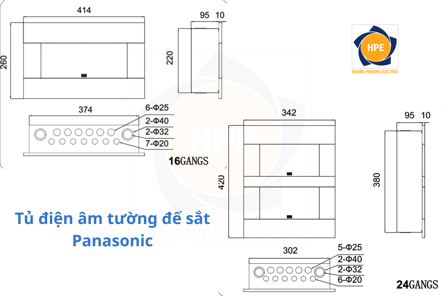 Tủ điện âm tường cửa mờ Panasonic chính hãng (2)