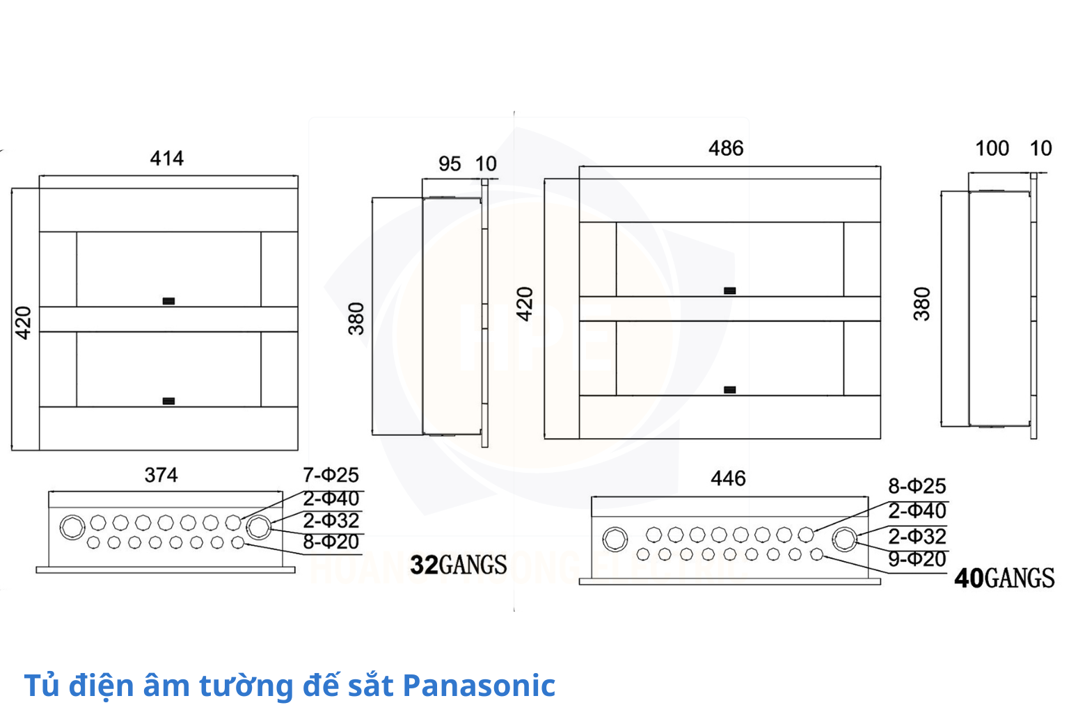 Tủ điện âm tường cửa mờ Panasonic chính hãng (3)