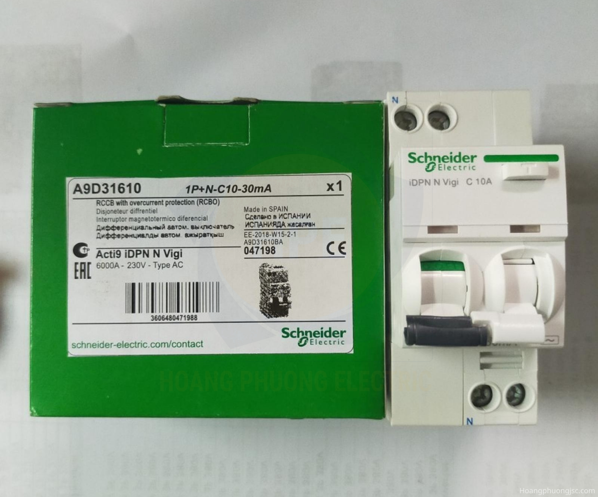 Hình ảnh thực tế Easy9 RCBO Acti9 A9D31610 Schneider