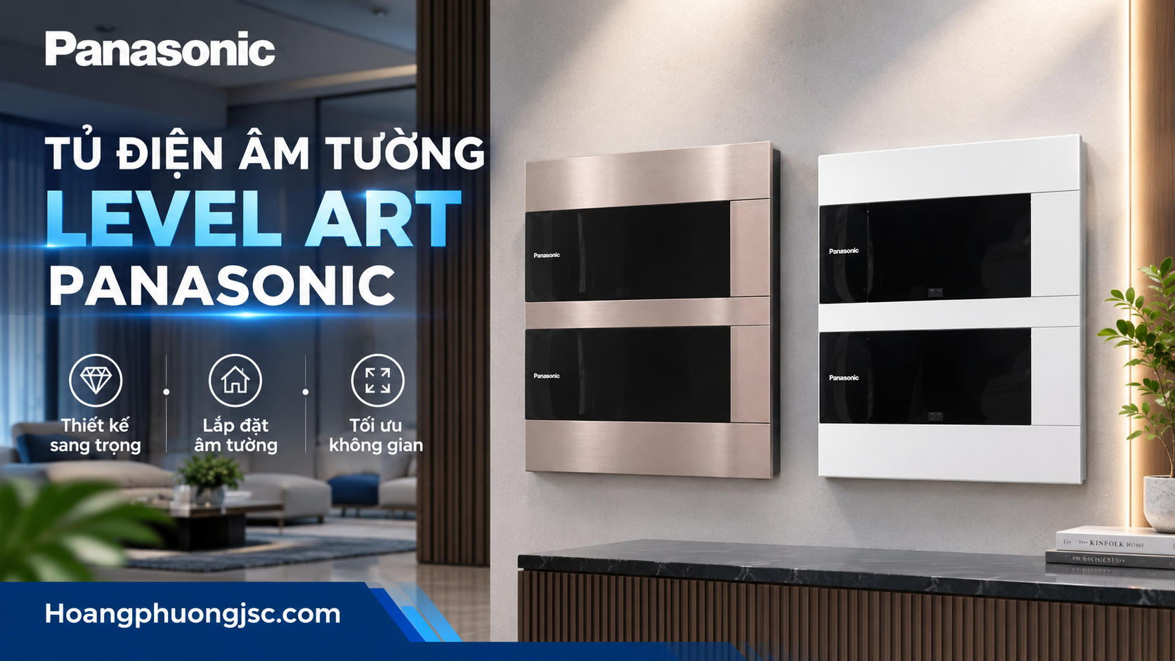 tủ điện âm tường level art panasonic