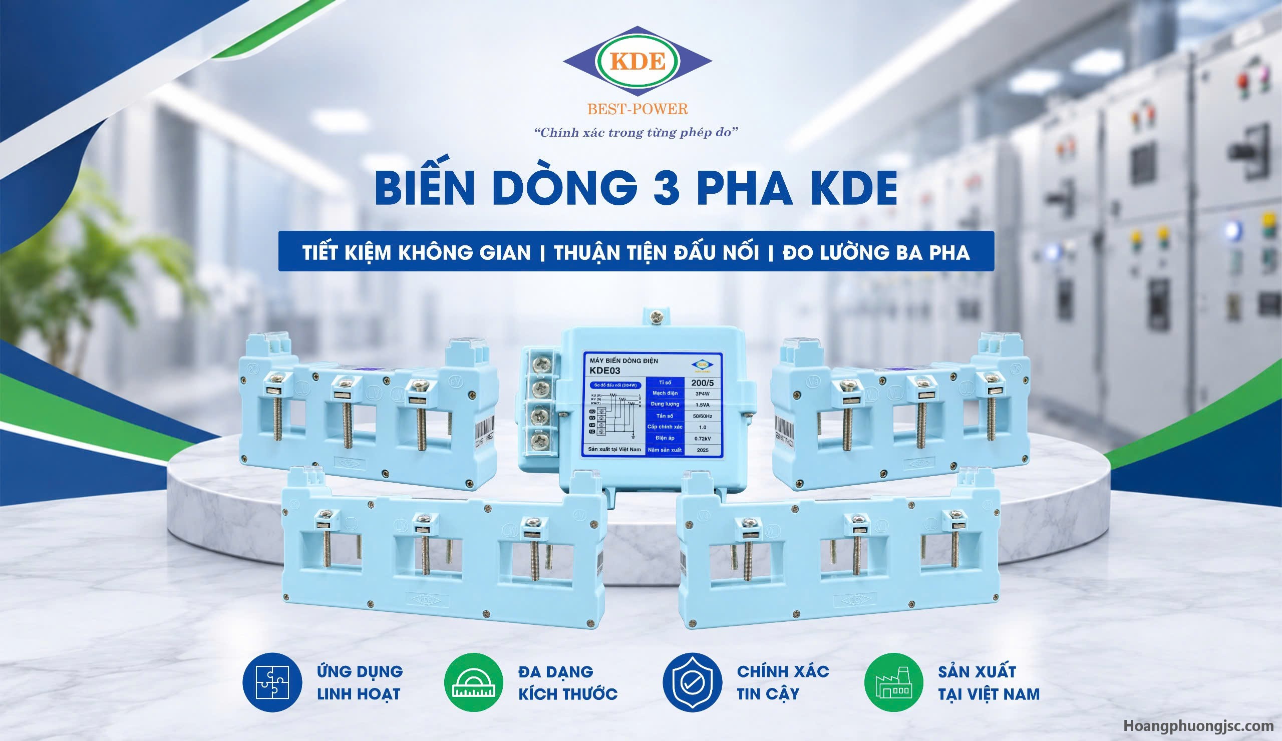 Biến dòng 3 pha KDE