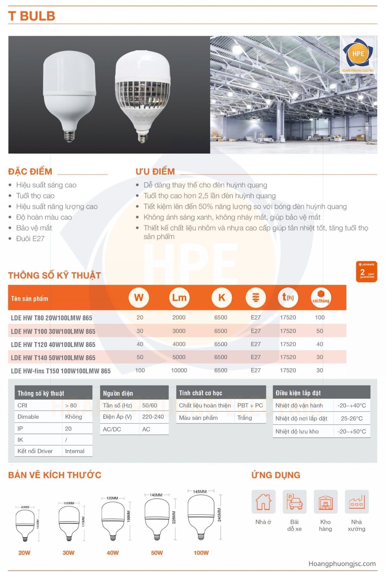 Bóng đèn LED T Bulb OSRAM