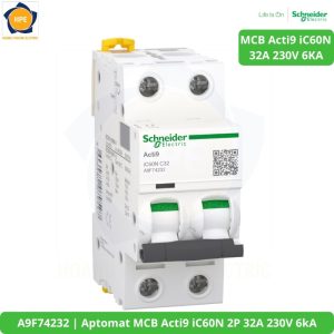 A9F74232 Aptomat MCB Acti9 iC60N 2P 32A 230V 6kA