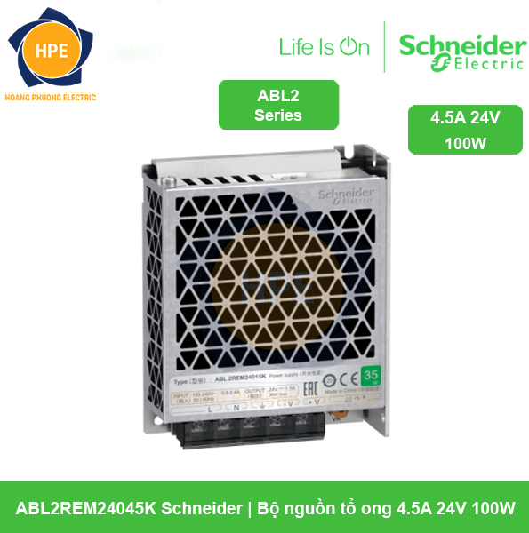 ABL2REM24045K - Bộ nguồn tổ ong Schneider 4.5A 24V 100W