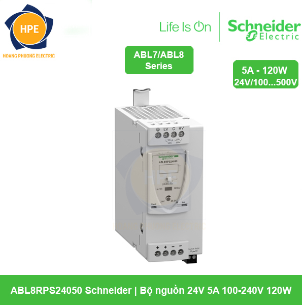 ABL8RPS24050 - Bộ nguồn Schneider 24V 5A 100-240V 120W