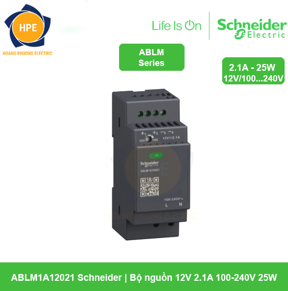 ABLM1A12021 - Bộ nguồn Schneider 12V 2.1A 100-240V 25W