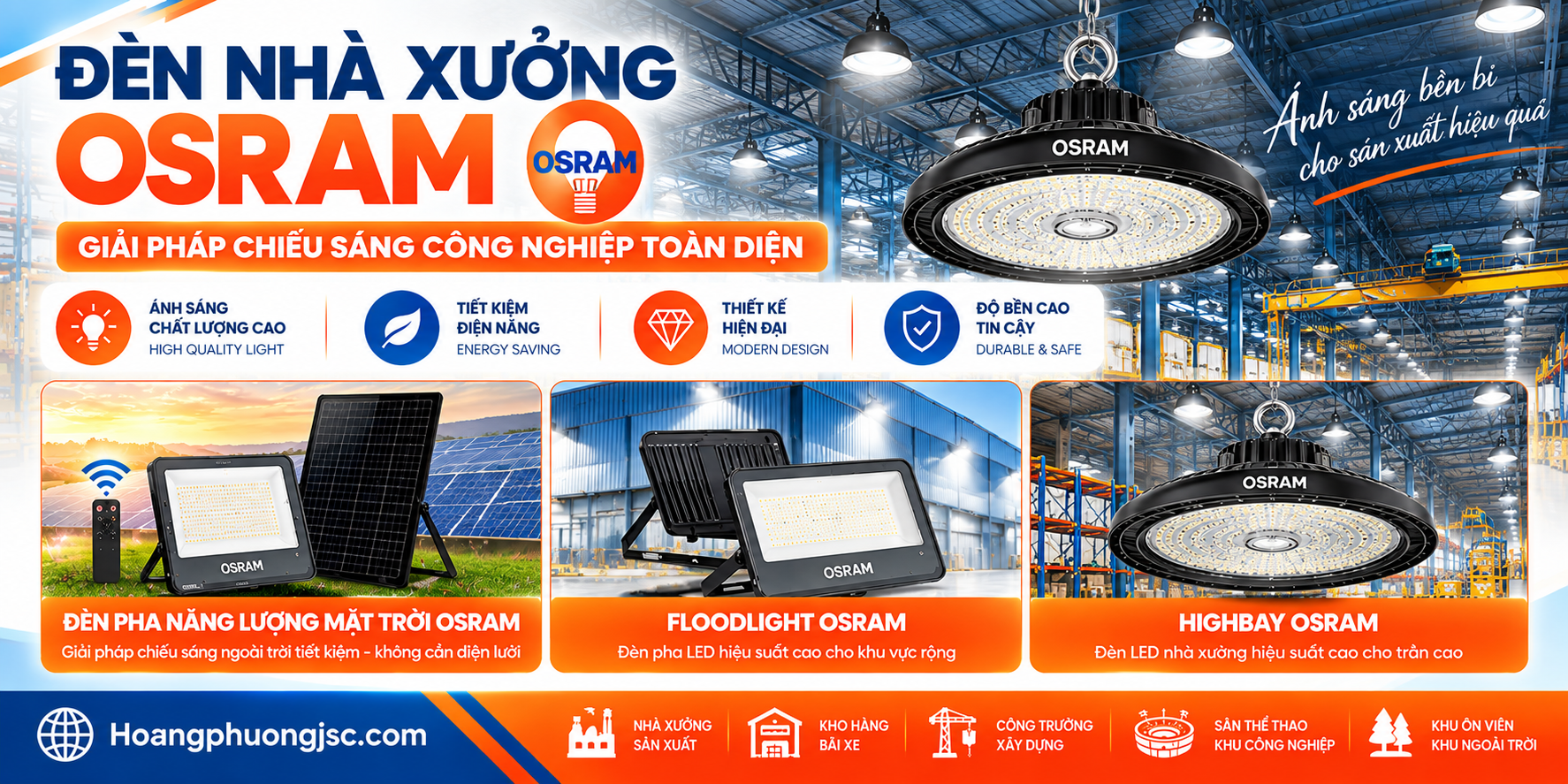 Đèn LED nhà xưởng Osram