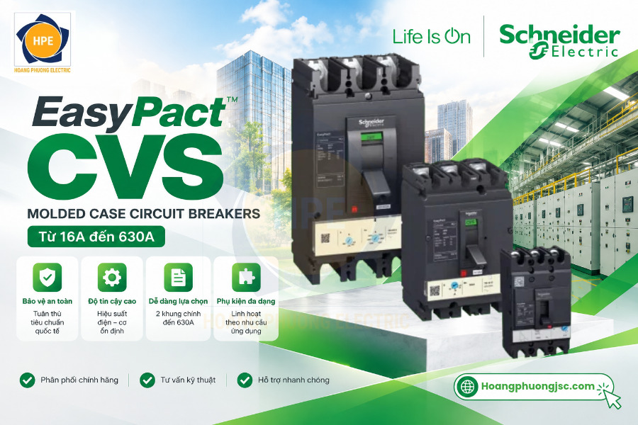 Aptomat khối MCCB EasyPact CVS100B Aptomat khối MCCB EasyPact CVS100B