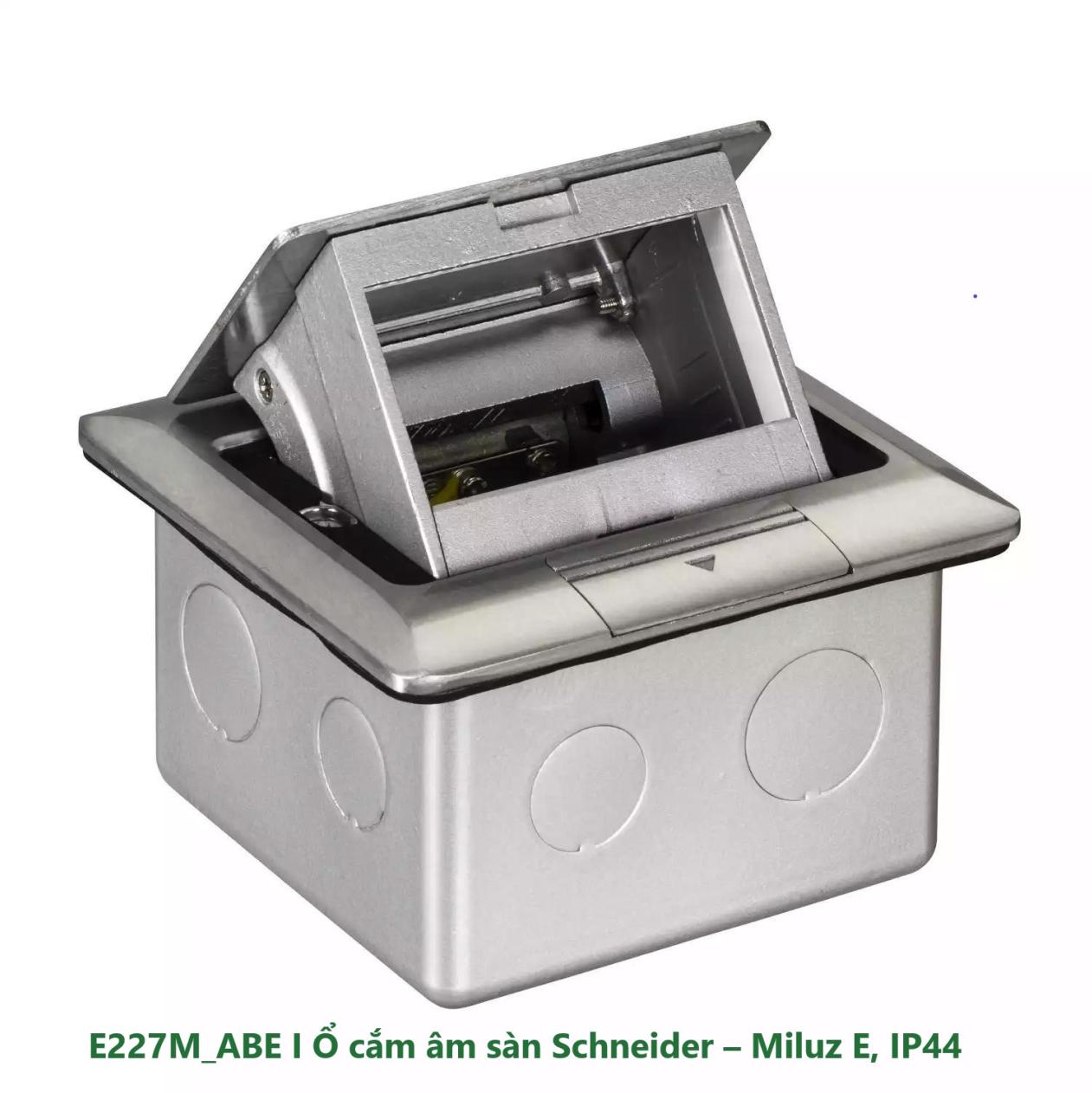 Ổ cắm âm sàn Schneider E227M_ABE – Miluz E
