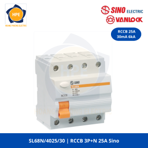 SL68N/4025/030 RCCB 3P+N 25A 6kA 30mA Sino